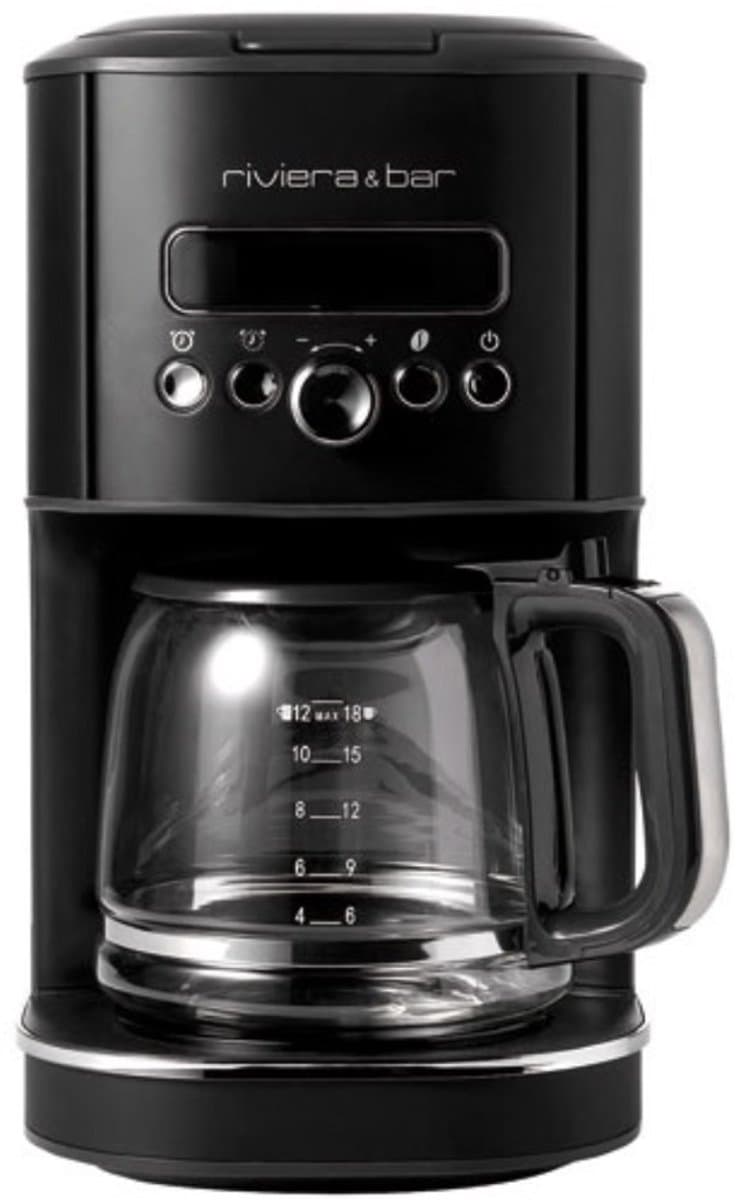 Filterkoffie - Zwart - 1.8L - LCD display - Riviera & Bar - BCF5789 — afbeelding 1