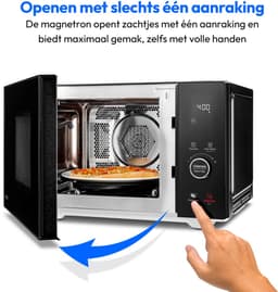 MEDION magnetron met grill en heteluchtfunctie (25 liter, 900 watt, 1100 watt bovengrill & 500 watt ondergrill, 2100 watt heteluchtfunctie, 11 programma's, 10 vermogensniveaus, roestvrij staal, MD1204 — thumbnail 9