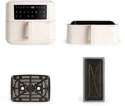 CREATE - Airfryer zonder olie 10 L met scheidingssysteem - 10 vooringestelde programma's - Gebroken wit - AIR FRYER DUAL — thumbnail 8