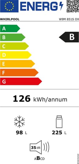 Whirlpool W9M 851S OX Vrijstaand 323 l Roestvrijstaal — thumbnail 3