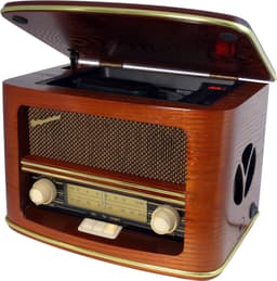 Roadstar HRA1500 UEMP Vintage Houten Hifi System - FM Radio, CD speler en USB — thumbnail 1