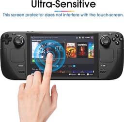 YONO Screen Protector Set geschikt voor Valve Steam Deck / OLED - 2 Stuks — thumbnail 5