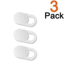 Webcam Cover - Privacy schuifje - Geschikt voor iMac, Laptop en Tablet - Wit - 3 stuks