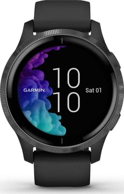 Garmin VENU Health Smartwatch - Amoled touchscreen - Stappenteller - 5 dagen batterij - Zwart/Gunmetal — thumbnail 2
