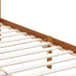 Bedframe voor slaapkamer, hotel, hemelbed, honingbruin, massief grenenhout, 90 x 200 cm, slaapkamer, hotel, studeerkamer — thumbnail 2