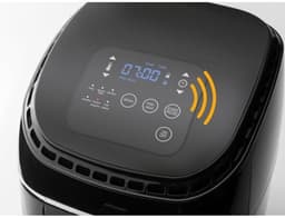 Digitale heteluchtfriteuse - Snackmaker Airfryer - Frituren met minder vet - 6 automatische functies - 3.2 Liter - Zilver Zwart — thumbnail 2