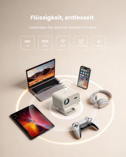 Beamer Netflix Ready - 1080p Full HD - 460 ISO Lumen - LED - Voor Thuisbioscoop En Gaming — thumbnail 2