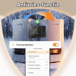 Thermostaat WiFi 503, werkt op batterijen, zwart, voor gasketel, wand- of inbouwmontage, Box 502 en 503, wekelijkse programmering, touch-display 120 x 86 mm, app-bediening en handleiding — thumbnail 3