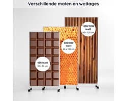 Vrijstaande Beeldverwarming - 1200 Watt Vlammenmotief - 18-29 m² Verwarmingsbereik - Elektrisch - Binnen - Mobiele Infraroodverwarming