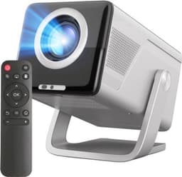 Beamer Draagbaar - 1000 ANSI Lumen Full HD 1080p - LED Projector - Android 14 Smart Systeem - Wi-Fi Bluetooth - Voor Thuisbioscoop En Buiten — thumbnail 1