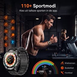 VASHOY HK08 - GPS Smartwatch - Sport Smartwatch - Outdoor Smartwatch - 1.43" AMOLED GPS Baro-Altimeter IP68 160+ Sportmodes – 3-delige set, hartslag/slaap/stappenteller, voor Android/iOS — thumbnail 5