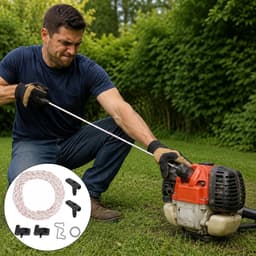 10 meter startkabel grasmaaier met 2 stuks startergreep, 3,5 mm grasmaaierkabel, geschikt voor grasmaaiers - ShopVlot — thumbnail 4