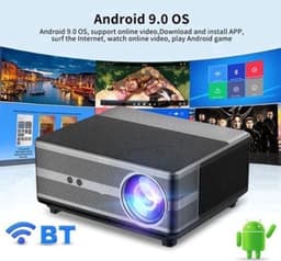 Mini Beamer - Projector - Digitale Beamer - Draagbaar - 1080P Projector - 4K Full HD - Met Auto Focus - 21000LM - 2500ANSI - AC100-240V / 50-60Hz - Android System - 205W - Zwart — thumbnail 2