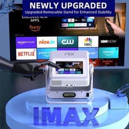 Beamer 720p HD Zwart - Smart Touchscreen Projector - 600 ANSI Lumen - LED - Voor Thuis En Buitenbioscoop — thumbnail 3