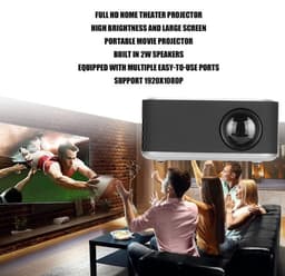 OmGoods - Dailygoody - Mini Projector - Draagbare Projector - Full HD 1080p — thumbnail 3