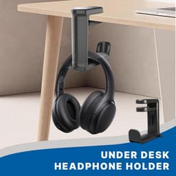 Hoofdtelefoon Houder met 360° Draaibare Klemarm voor Bureau — thumbnail 3