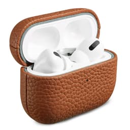 Accezz Echt Leren Case - Hoesje geschikt voor AirPods Pro 2 / Pro 2 (2022) - Cognac — thumbnail 1