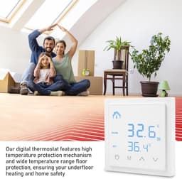 Slimme Digitale Thermostaat met Touchscreen voor Vloerverwarming en Wandverwarming — thumbnail 5