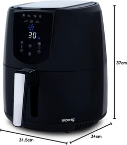Multifunctionele Compacte Airfryer 4L - Gezond Koken met 7 Instelbare Programma's en Temperatuurregeling van 80° tot 200°C — thumbnail 5