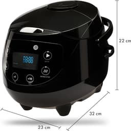MMP® Multicooker - Multicookers - Zwart - 32cm x 23cm x 22cm — thumbnail 8