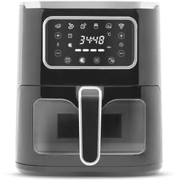 Airfryer – 5 Liter – 1450 Watt – Touch Bediening – Oliearm / Olievrij Frituren – Kijkvenster Met Verlichting – Timerfunctie – Non-Stick Bakmand – Zwart – 230V – 1 Stuk [BW1002B] — thumbnail 2