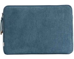 Selencia Corduroy Laptop Sleeve - Laptop Hoes geschikt voor 15 / 15.3 / 15.6 / 16 / 16.2 inch - Slate Blue