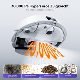 Roborock Q10 S5+ Set Robotstofzuiger en Dweil met Zelflediging– Zuigkracht van 10000 Pa–Vibrerende dweilpads– Handsfree Reinigen tot 7 Weken– Dubbel Anti-klitontwerp– Automatisch dweilen– Obstakelvermijding–Wit– S8 Plus Upgrade–2 stofzakken — thumbnail 5