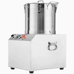 Keukenmachine Groentehakker - Voedselverwerker 15 L - RVS Voedselveilig - Met 2 Extra S-vormige Messen - Multifunctioneel - Voor Groenten, Fruit en Granen - Zilver — thumbnail 4