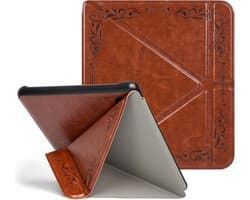 E-reader Hoes voor 7" Scherm met Origami Design - Automatische Slaap/Wek Functie - Bruin