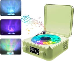 Bluetooth-luidspreker - speakers - Audio - audi - Bluetooth - Retro - Gloeiend - Groen - 15,2*14,2*6,5 cm — thumbnail 1