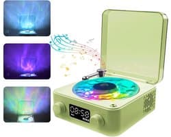 Bluetooth-luidspreker - speakers - Audio - audi - Bluetooth - Retro - Gloeiend - Groen - 15,2*14,2*6,5 cm