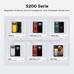 DOOGEE S200 Ultra 5G - Robuuste Smartphone - Robuuste Telefoon - 48GB RAM + 1TB ROM （2TB /TF） - Dimensity 7400 - 11000 mAh /66W - 6,72 inch 120Hz - Android 15 - Nachtzicht -100 MP AI camera - NFC - GPS - 1,32 inch display achteraan - Zwart — thumbnail 5