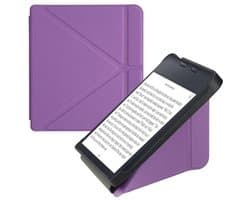 E-Reader Hoes voor Kobo Libra 2 - Met Kickstand - Leren Ereader Cover - Paars