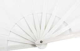 Grote Opvouwbare Nylondoek Ventilator voor Vrouwen - Handventilator voor Dans en Geschenken — thumbnail 1