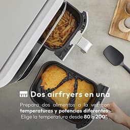 MasterPro Rocket Duo 900 Heteluchtfriteuse dubbel | wit | 9 liter inhoud en 2100 W vermogen | led-touchscreen en mand met antiaanbaklaag | friteuse | 11 functies in 1 — thumbnail 4