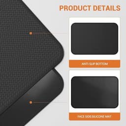 Hittebestendige Mat, Vuurvaste Siliconen Ondergrond voor Keuken, 60 x 40 cm, Warmtebescherming voor Airfryer en Magnetron — thumbnail 6