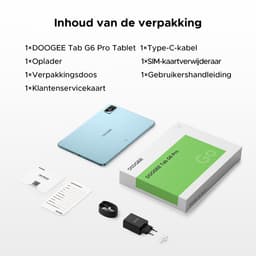 DOOGEE Tab G6 Pro – 12 inch tablet – 9000 mAh/18 W – 36 GB RAM + 128 GB ROM – Android 16 – Gemini AI – 2,4K 90 Hz IPS – Helio G100-chipset – 4G LTE – wifi – dubbele luidsprekers – Face ID — thumbnail 3