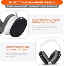 Beschermhoes Hoofdtelefoon voor Airpods Max - Duurzame Siliconen Bumper — thumbnail 5