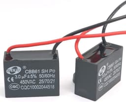 2 Stuks CBB61 3uF 450V AC Condensator voor Ventilatoren en Airconditioning — thumbnail 1