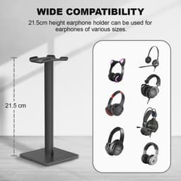 Universele Aluminium Hoofdtelefoonstandaard voor Gaming en Muziek — thumbnail 4