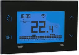 Smart WiFi thermostaat voor elektrische vloerverwarming - Digitaal programmeerbaar met LCD-display en verwarmingsbesturing via app — thumbnail 2