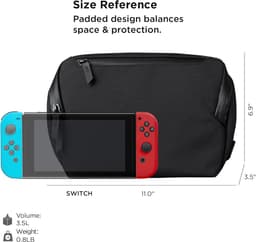 Veelzijdige Tech Pouch & Organiser voor iPad Mini, Hoofdtelefoon en Accessoires - Zwart — thumbnail 5