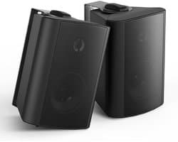 Waterdichte Buitenluidsprekers 200W - Zwart - Ideaal voor Tuin en Terras