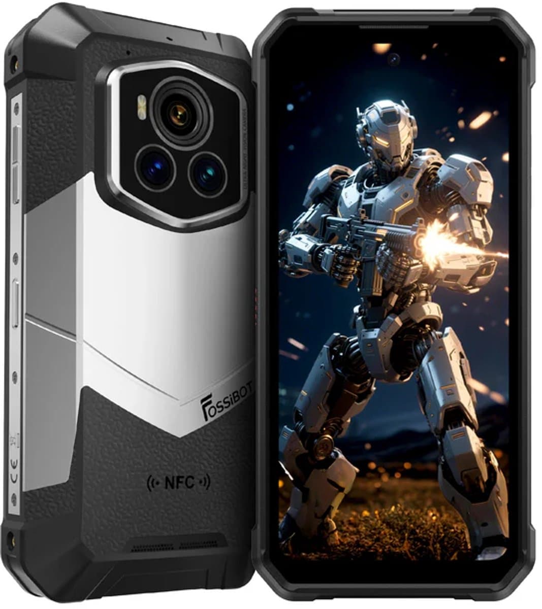 FOSSiBOT F107 Pro robuuste smartphone, 12+512 GB, 6,95 inch scherm, 28.000 mAh batterij, 200 MP AI-camera, 66 W snelladen, nachtzicht en 5G — afbeelding 1