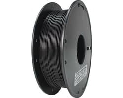 PLA 3D Printer Filament 1,75 mm Zwart - Hoge Precisie 0,5 kg Spoel