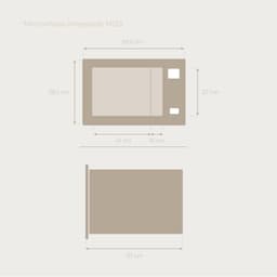 Inbouw Magnetron met Grillfunctie 25L Digitaal RVS Look — thumbnail 2