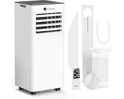 Mobiele Air Conditioner 9000 BTU - 4 in 1 Koeling, Ontvochtigen, Ventileren en Slaapmodus met Afstandsbediening