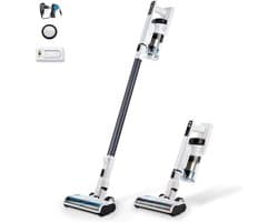 Draadloze 2-in-1 accustofzuiger zonder zak - Tot 50 minuten looptijd, ideaal voor huisdieren met LED-verlichting