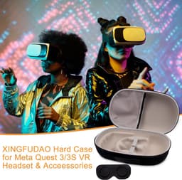 Draagtas voor Meta Quest 3 VR Headset en Gaming Controller - Waterdichte en Schokbestendige Hard Case met Opbergruimte — thumbnail 4