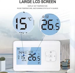 Slimme Wifi Thermostaat voor Gasboiler - Draadloos Programmeerbaar met App en Stembediening — thumbnail 3